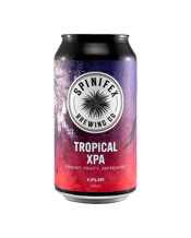 Spinifex Brewing Co Tropical<br>Xpa 375ml  375ML A masterfully crafted beer with bold hops and vibrant tropical fruit flavour. Perfect for those who love a refreshing pale ale.<br>IBU: 26<br>Malt:Pale, Chit<br>Hops: Calypso, Azzaca