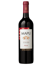  Mapu Classic Merlot 2022  750ML Refined and elegant, Merlot gives round wines with a rich range of fruit flavours and floral aromas Its soft, well rounded tannins make the wine incredibly smooth.<br>The wine is matured in vats for a relatively short period of around six months in order to preserve all its freshness and fruit.<br>Intense red colour with purple highlights.<br>Intense nose with abundant red fruit aromas of cranberry and redcurrant mingled with spicy notes of dill and rosemary, as well as pastry overtones.<br>Star