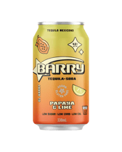  Barry Barry Papaya & Lime<br>Cans 330ml  330ML BARRY brings an all-Australian twist to the classic Highball Cocktail with our Tequila Soda with Papaya and Lime flavour. This invigorating drink features Australian-distilled tequila, complemented by the tropical sweetness of papaya and a zesty burst of real lime juice.With 4.5% alcohol per can or 1.2 standard drinks, BARRY offers a refreshing and exotic taste experience. Like all our offerings, this flavour is gluten-free, low-sugar, low-calorie, and low-carb, making it an excellent choice for