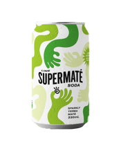  Supermaté Soda Lime 330ml  330ML Natural Buzz Made Locally With Sustainable Tea - Infused With Lime<br>Our cans are pumped with the naturally potent powers of Yerba Maté bouncing around with a million bubbles – trust us you’ll sparkle.<br>We’ve fussed over the taste and reckon it’s just right, using real brewed tea for a nice balance between bitter and bright. It’s weird but good.<br>Ingredients: Carbonated Water, Australian Cane Sugar, Brewed Organic Yerba Maté Tea (1.5%), Citric Acid, Monk Fruit Juice (from concentrate), Blac