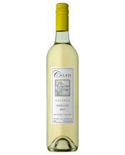  Calais Estate Hunter Valley<br>Reserve Semillon... 750ML A premium example of a Hunter Semillon that drinks beautifully as a young Semillon but will turn into an aged beauty with careful cellaring. Fresh citrus with a subtle minerality.