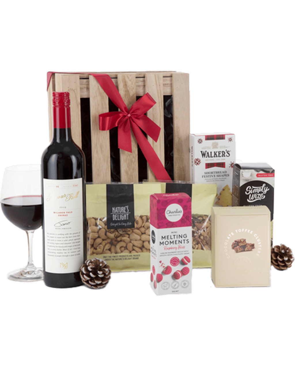 Buy Interhampers Red Wine & Nibbles Giftbox Hamper Online @Lowest Price
