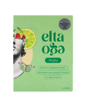 Elta Ego Alcohol-free Mojito<br>250ml 250ML Triple medal winner at the Outstanding Food Producer Awards 2023 & 2024 and Cuisine Artisan Awards.<br>Low Sugar · Low Calorie (only 33 Cal per can) · All Natural · Bioactive Adaptogens.<br>Sunny Hawkes Bay lime juice coupled with notes of fresh mint, triple sec and Caribbean rum flavour make this a fine hangover-free homage to the classic summer cocktail.<br>Not only do elta ego cocktails have award-winning flavour but they also contain bioactive adaptogens (maca, ginseng, l-theanine) that help