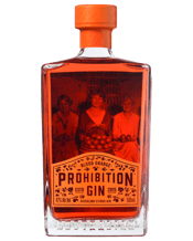  Prohibition Liquor Co. Blood<br>Orange Gin 500ml  500ML Prohibition Blood Orange Gin - 42% - 500mL. Juicy blood oranges have been paired with Riverland lemons and mandarins to create a loud and playful mix of citrus contrast and depth. Strawberry gum, chamomile and cinnamon myrtle enhance the floral characteristics, while local almonds and rivermint also feature as part of this year’s story. Our most citrus-forward spirit yet, this vibrant, expressive gin is best served as a G&T or as a summertime spritz. Garnish with a blood orange slice and a fresh