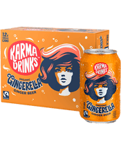  Karma Drinks Organic<br>Gingerella Ginger... 330ML Experience next level refreshment with Gingerella, our authentic, organic Ginger Ale.Her clean, crisp and fiery kick comes from a unique blend of organic ginger, lemons, and Fairtrade sugar.Plus money from every Gingeralla sold supports our growers in Sierra Leone with life changing initiatives via the Karma Foundation.