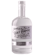  Quiet Corner Distillery<br>Premium Moonshine  500ML Whilst drinking with a friend on the back porch in Connecticut, USA, our head distiller and founder discovered what good small batch Moonshine was all about, and on returning to Australia realised Australia needed to experience high quality moonshine as well! Quiet Corner Distillery's Premium Moonshine is not your typical hillbilly harsh spirit of old.It's a Premium, handcrafted, small batch spirit carfully distilled from the finest ingredients.Smooth, sweet with rye undertones and botanical not