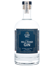  Clyde Mill Distiller Mill<br>Pond Dry Gin 700ml... 700ML Inspired by the storied setting of Clyde Mill and the craftsmanship that shaped the 1823 flour mill along the River Clyde, The Mill Pond Dry Gin captures the essence of a true Tasmanian Highland Dry style. Crafted with pristine Highland waters that filter naturally down to the distillery, it opens with a burst of vibrant juniper, delivering an invigorating pine-fresh lift that sets a bright, energetic foundation. As it unfolds, a silky ribbon of sweet macadamia weaves through the palate, softeni