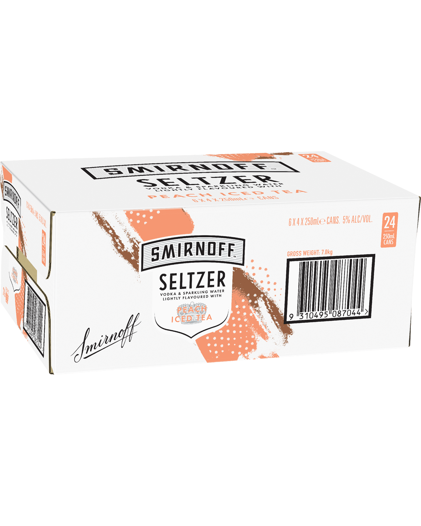 Buy Smirnoff Seltzer Peach Iced Tea Cans 250ml Online (Lowest Price