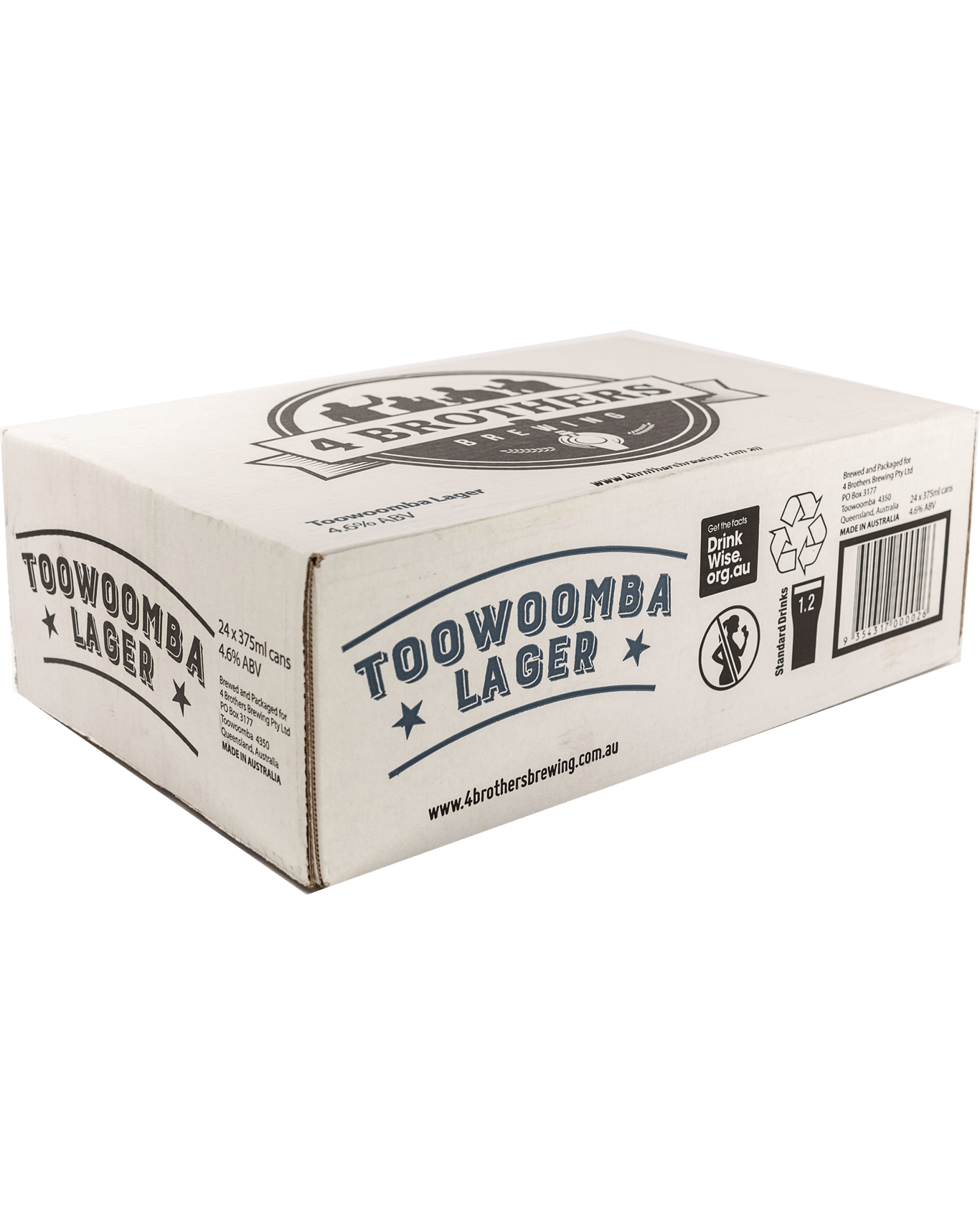 Buy 4 Brothers Brewing Toowoomba Lager 375ml Online (Lowest Price