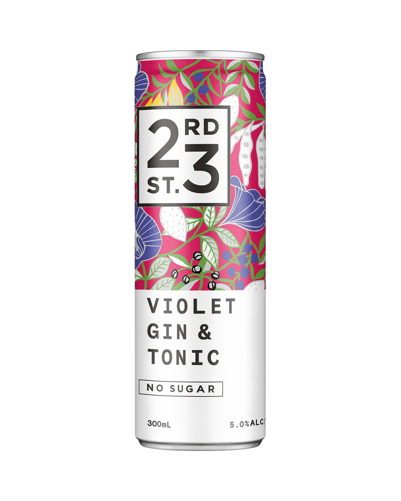 Buy 23rd Street Distillery Violet Gin & Tonic Can 300ml Online (Lowest
