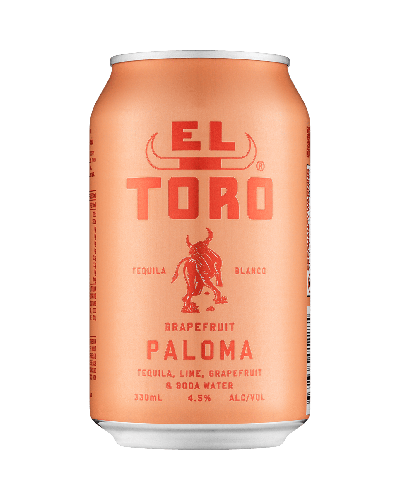 Buy El Toro Grapefruit Paloma Can 330ml Online (Lowest Price Guarantee) Best Deals + Sameday