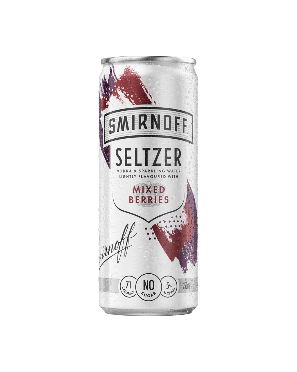 Buy Smirnoff Seltzer Mix Berry Can 250ml Online (Lowest Price Guarantee