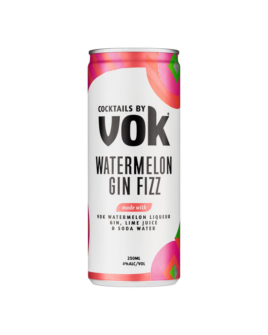Buy Vok Watermelon Gin Fizz Can 250ml Online (Lowest Price Guarantee