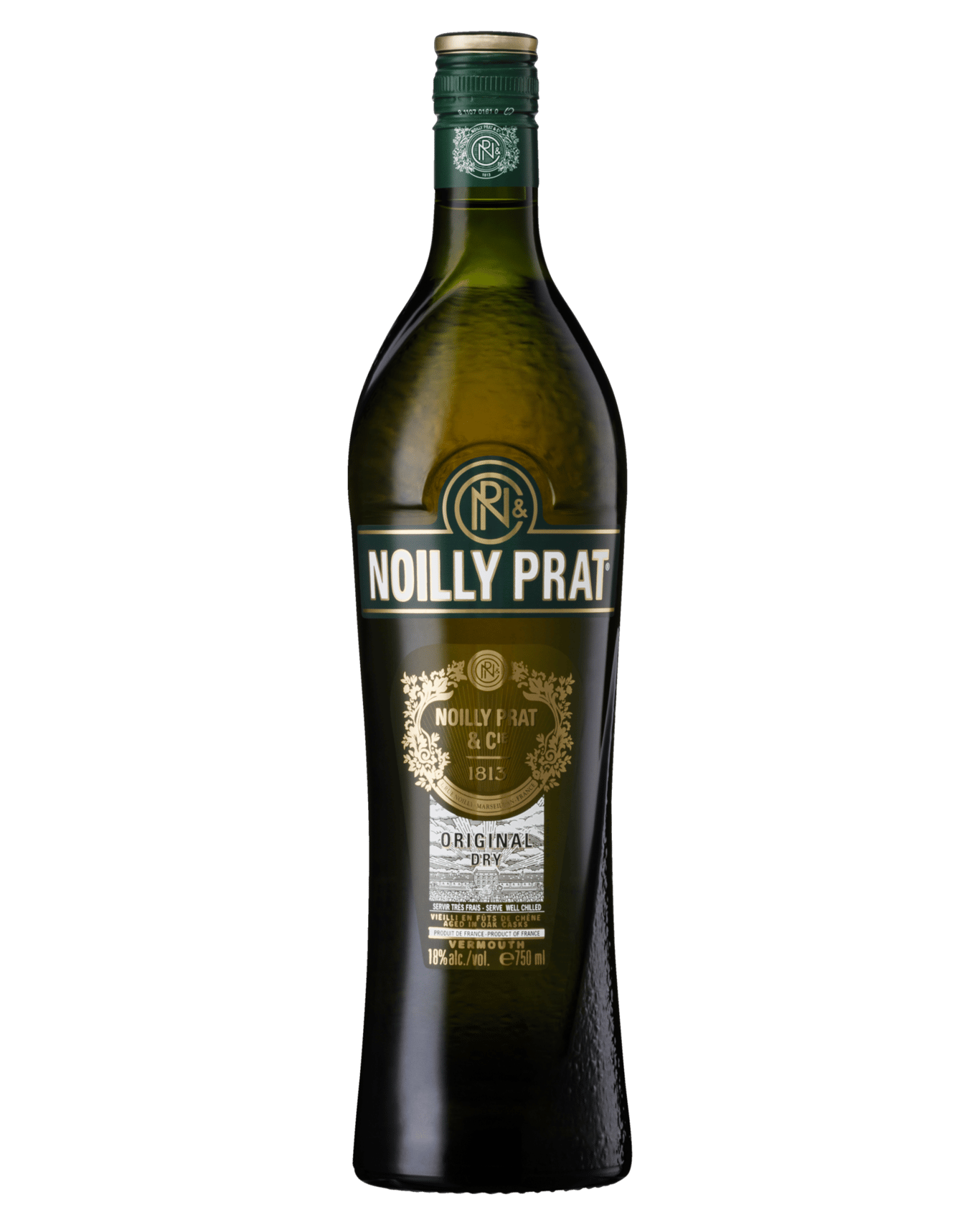 A bottle of Noilly Prat Original French Dry Vermouth