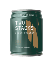  Two Stacks Dram In A Can<br>Whiskey 100ml  100mL Dram in a Can is a World Award winning Irish Whiskey in 100ml can, containing a complex blend of Grain, Malt & Pot Still Whiskey. The Two Stacks — Dram in a Can is the world’s first 43% whiskey in a can, serving the same great flavour profile and focus on quality spirit as the rest of our blended range. Perfect for on the move, out with friends or even just a solo dram in the great outdoors.