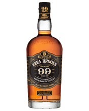  Ezra Brooks 99 Proof Bourbon<br>Whiskey 700ml  700ML Bottled at an elevated 99 proof for an enhanced flavor profile, this pure, oak-barrel-aged Kentucky straight bourbon whiskey is charcoal filtered for a smooth, mellow finish and features a spicy, ryed bourbon mash bill. Tasting notes of smooth and drinkable with hints of caramel, vanilla, chocolate, and spice. Made from corn, rye, and barley.