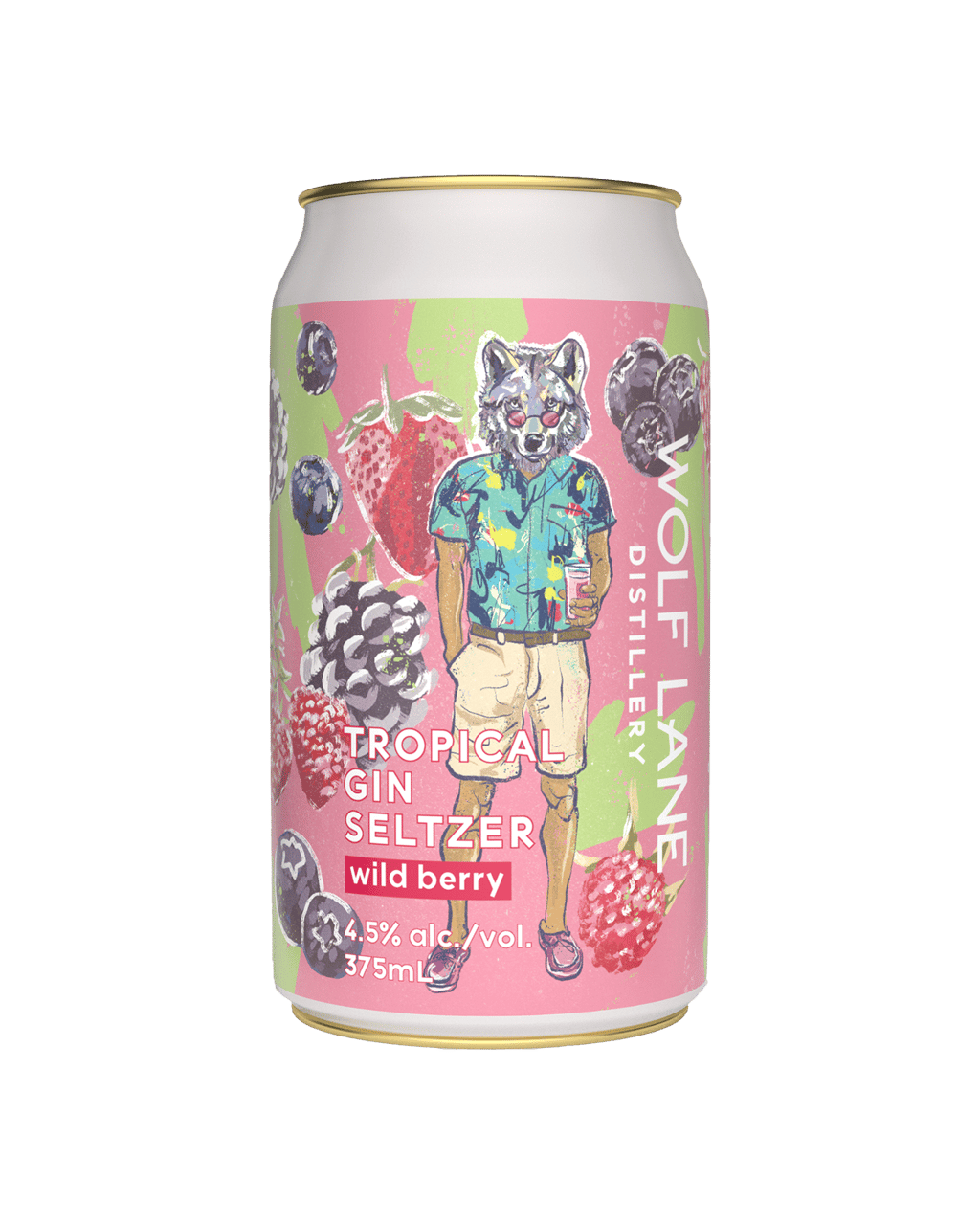Buy Wolf Lane Tropical Gin Seltzer Wild Berry Cans 375ml Online (Lowest