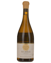  M. Chapoutier Ermitage Le<br>Meal Blanc 2017  750mL From one of Chapoutier’s superlative sélections parcellaires in the Northern Rhône comes the Ermitage Le Méal Blanc. Le Méal sits at a reasonably high elevation, with chalk and alluvial gravelly soil that births wines with great aroma and elegance. Composed of 100% destemmed Marsanne, fruit is harvested at full ripeness. It is floral and honeyed on the nose. It can be drunk young, but patience will reward. In old French, ‘Le Méal’ translates to ‘the best’. Here, it is a fitting nomenclature.