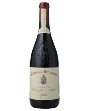  Chateau De Beaucastel Cuvee<br>Hommage Jacques... 750mL Chateau de Beaucastel Hommage à Jacques Perrin is a monumental wine, made only in top vintages. The wine was first produced in 1989 as a tribute to Jacques Perrin, who died in 1978. Atypical for Chateauneuf-du Pape, the Hommage is a Mourvèdre dominant blend sourced from low-yielding old vines. Deeply concentrated and powerful, it possesses immense capacity to age.