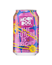  Moon Dog The Future Is<br>Bright Solar... 330mL With the help of the sun and Moon Dogs 317 shiny solar panels they've brewed this bright and juicy IPA, generated 225.6MWh of power,&nbsp;reduced CO2 emissions by 419 tonnes and are now a carbon neutral brewery!