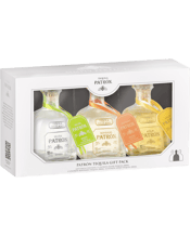  Patron Tequila Gift Pack<br>3x200ml  200mL From hand-harvesting the highest quality 100% weber blue agave. To the traditional time-honored distillation process and individual labelling, numbering and inspection of each bottle. patron Tequila is crafter with meticulous precision and care. Patron Silver - Unaged with notes of fresh agave and citrus Patron Reposado - Aged at least two months for smooth taste with a hint of oak flavour Patron Anejo - Aged in white oak barrels for a minimum of 12 months to produce a tequila perfect for sippin