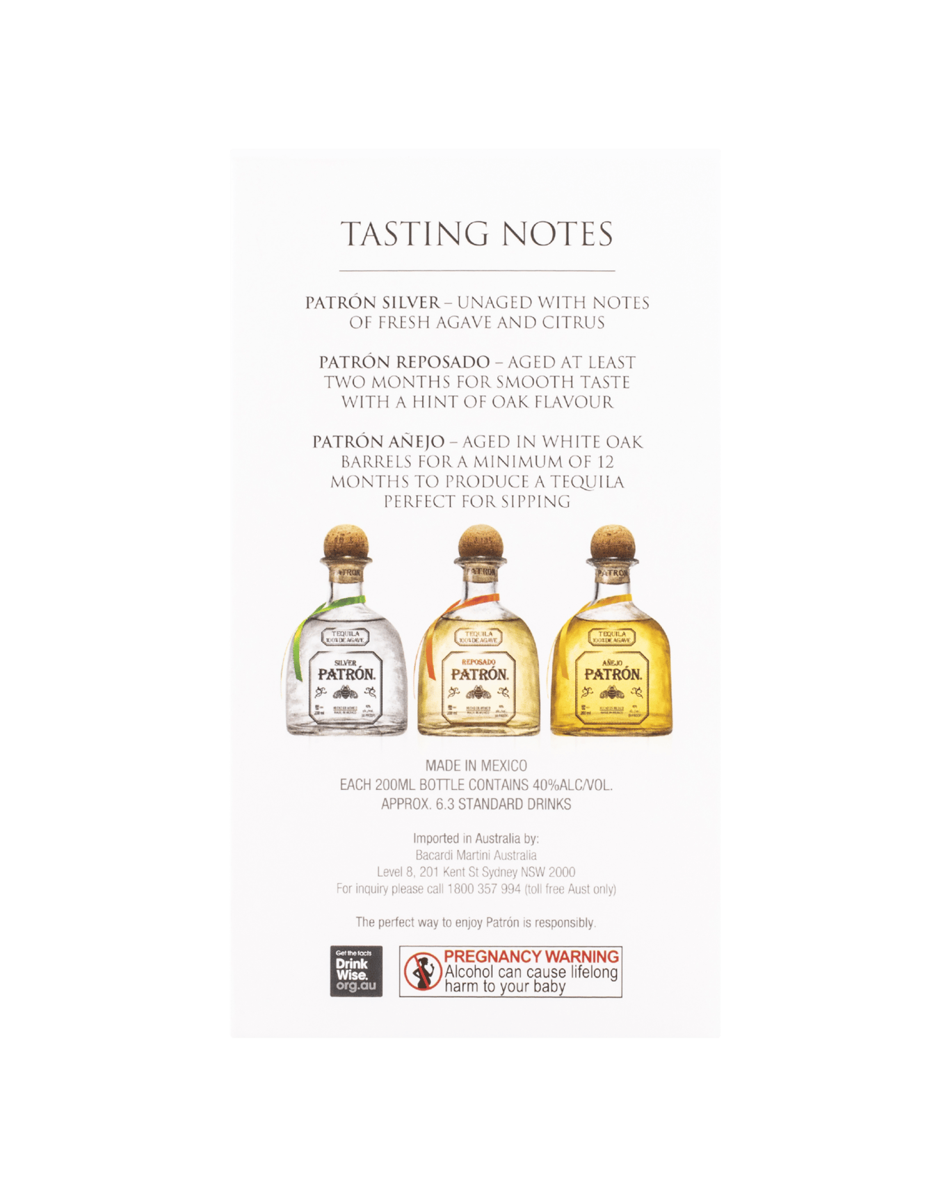 Buy Patron Tequila Gift Pack 3x200ml Online (Lowest Price Guarantee