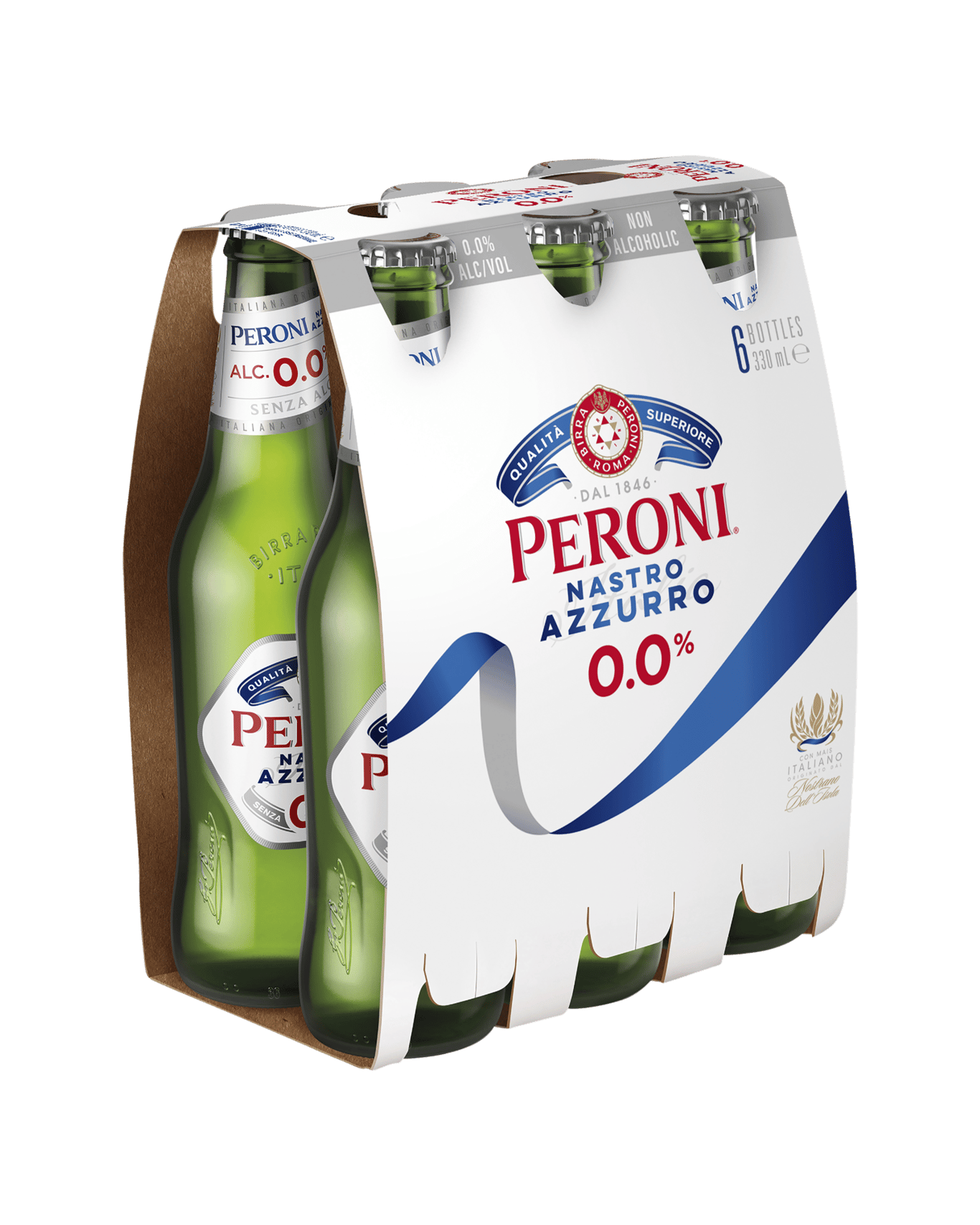 Buy Peroni Nastro Azzurro 0.0 Percent Bottle 330ml Online (Lowest Price Guarantee) Best Deals