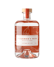  The Farmer's Wife Distillery<br>Autumn Dry Gin... 700mL Created our farm in the small village of Allworth NSW, this boutique batch of hand-crafted gin is our homage to the tradition of gin making and the native flavours of Australia. Thirteen botanicals including native sage, myrtles, pepperberry and our signature native sugar bag honey bestow their magic upon this gin. The rare sugar bag honey is produced in small quantities by Australian native stingless bees. This inscribes a unique citrus sweetness that when distilled using a traditional copper p