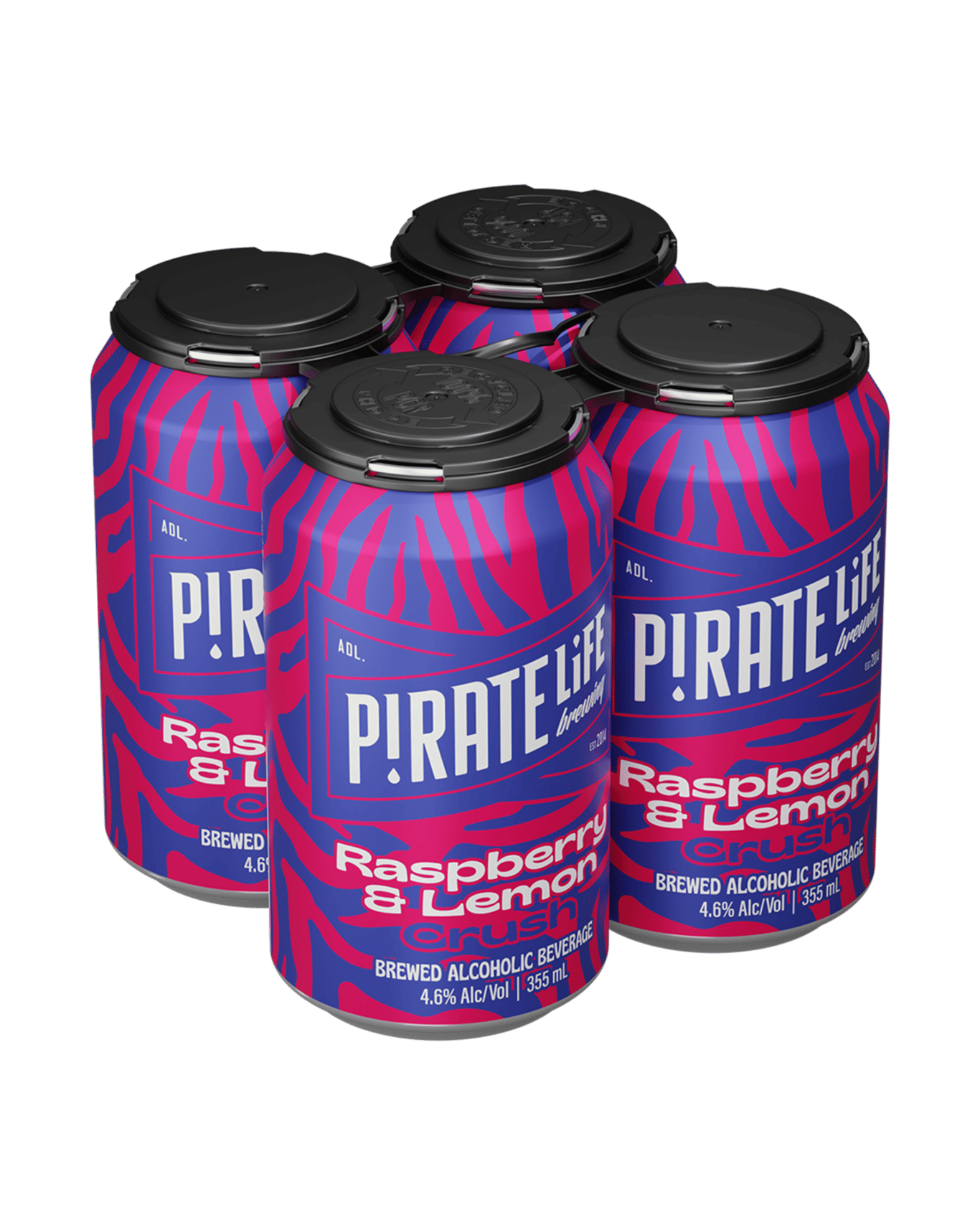 Buy Pirate Life Brewing Raspberry And Lemon Crush Cans 355ml Online ...