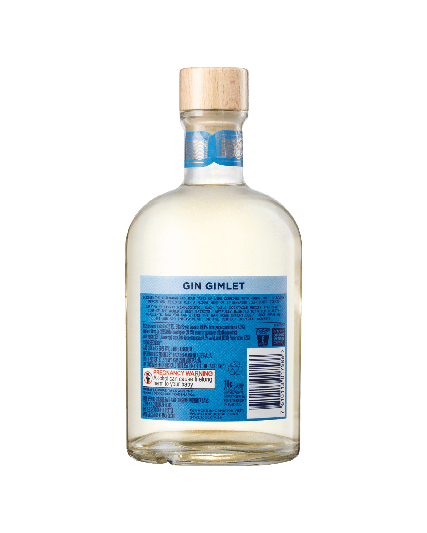 Buy Tails Cocktails Bombay Sapphire Gin Gimlet 500ml Online (Lowest