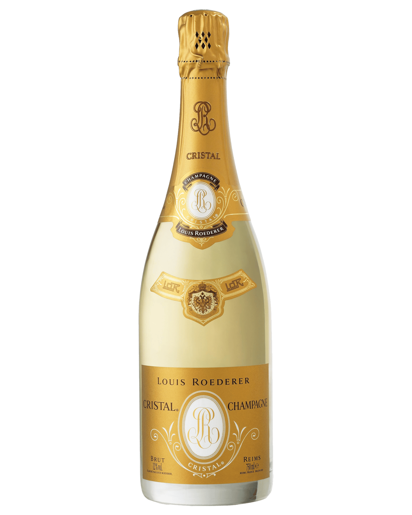 A bottle of Louis Roederer Cristal Champagne