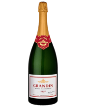  Grandin Brut Nv 1.5l  1.5L Now in a magnum, perfect for any festive occasion this is the perfect apertif style sparkling wine ideal for everyday drinking or entertaining. With a persistent and fine bead complimented by a soft and textured palate, Grandin also has complex notes of apple and pear finishing with refreshing acidity.