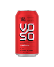 Flavoured Vodka and Soda Stawberry Cans 375mL