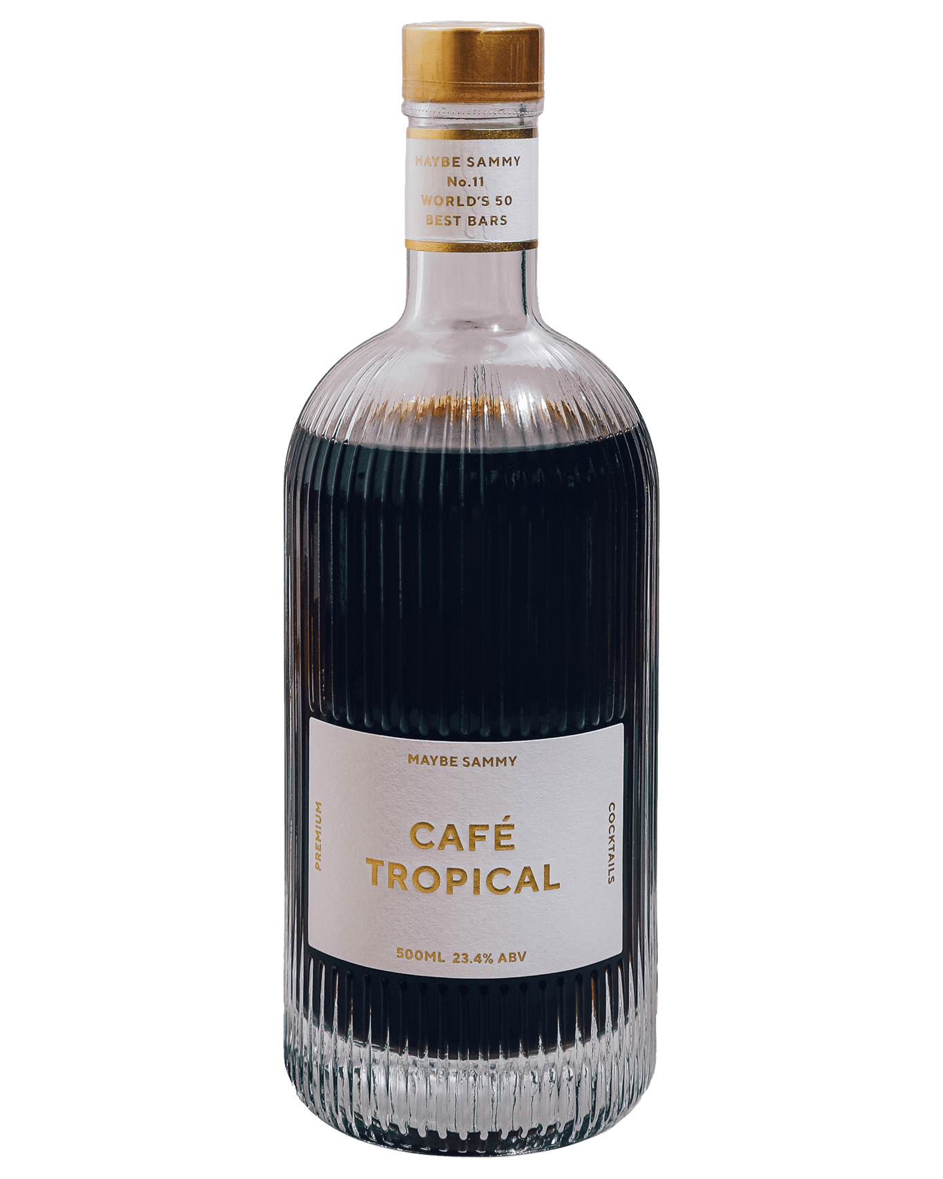 A bottle of the Maybe Sammy Cafe Tropical