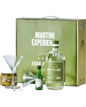  Four Pillars Four Pillars<br>Martini Hamper 1l... 1000ML Martini anyone? The classic martini cocktail starts with Gin and Dry Vermouth, shaken or stirred – your choice; and garnished with a green olive. Four Pillars have prepped the perfect Martini magic with this hip hamper for the perfect way to make an alfresco evening as suave as Mr. Bond.<br>This gift hamper contains:<br>- Four Pillars Olive Leaf Gin 1L<br>- Maidenii Dry Vermouth 50ml<br>- Spanish Olives<br>- 2 x Martini Glasses<br>- Olive Picks