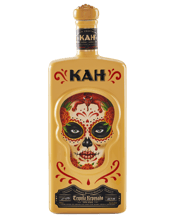 Kah Tequila Reposado 700ml 700mL KAH Tequila Reposado is made from 100% Blue Agave, double distilled, and aged for more than 2 months in American Oak barrels with medium toasting. This devilish bottle design takes its cues Day of the Dead celebrations that take place in parts of Peru. A dance to Satan is performed wearing long, dangling upturned crucifixes, and it is believed that Satan leads this dance Himself!