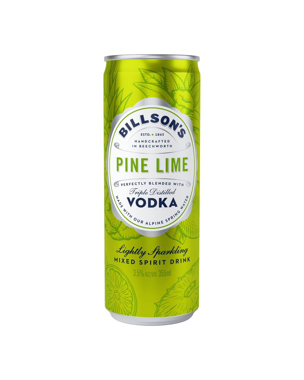 Buy Billson's Vodka & Pine Lime Cans 355ml Online (Lowest Price