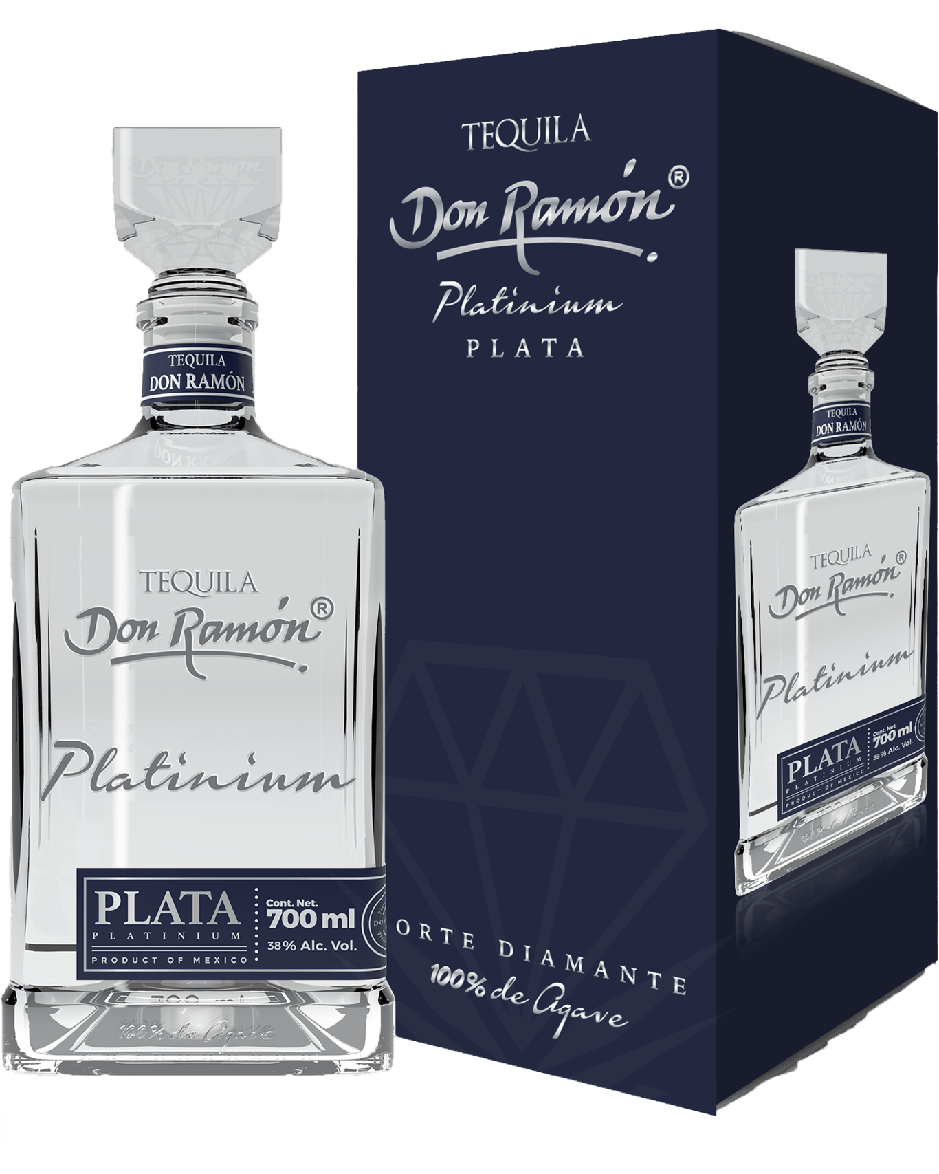 Buy Tequila Don Ramón Platinium Plata Tequila 700ml Online (Lowest
