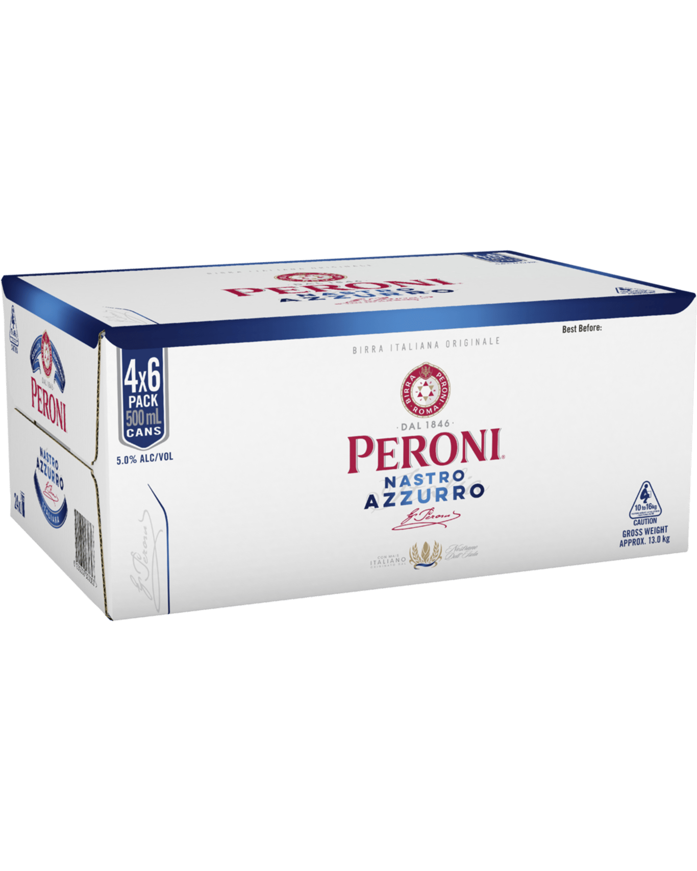 Buy Peroni Nastro Azzuro Nastro Azzurro Lager Cans 500ml Online (Lowest Price Guarantee) Best