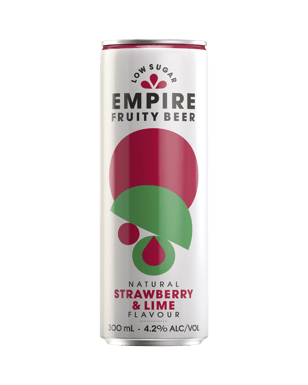 Fruity Beer Strawberry & Lime Can 300mL