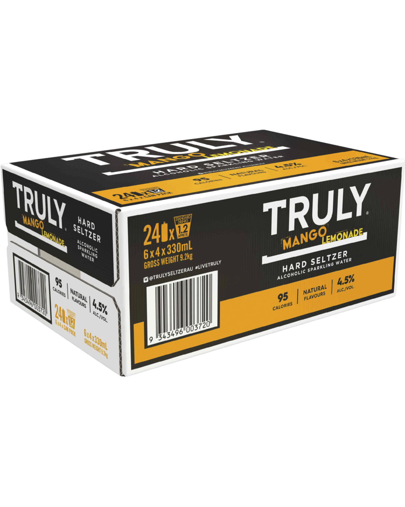 Buy Truly Hard Seltzer Mango Lemonade 330ml Online (Lowest Price