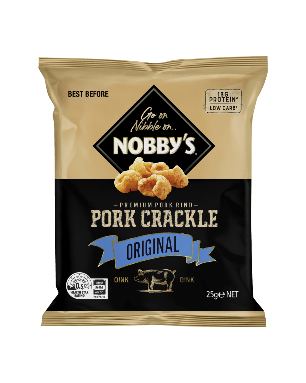 Buy Nobby S Nobbys Pork Crackle Original 25g Dan Murphy S Delivers