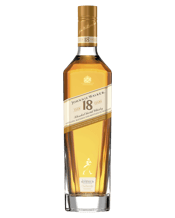  Johnnie Walker 18 Year Old<br>Blended Scotch Whisky... 1L Johnnie Walker Aged 18 Years is an indulgent blend of up to 18 different whiskies each chosen for their remarkable depth of flavour and character. The blend is rich in Malt Whiskies that have been matured in oak casks under carefully controlled conditions for 18 years which makes them exceptionally well rounded and supremely smooth. Rich flavours of stewed fruit, malty cereal, smooth creamy vanilla, fragrant almonds and tangerines give a fruity and sweet character balanced with a subtle smokines