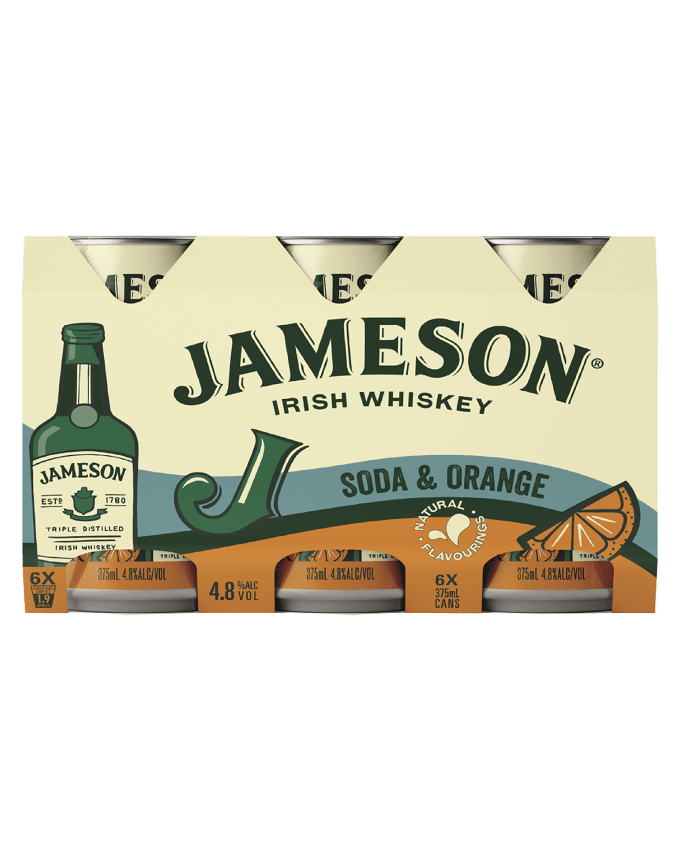 Buy Jameson Soda Orange Can 375ml Online (Lowest Price Guarantee) Best