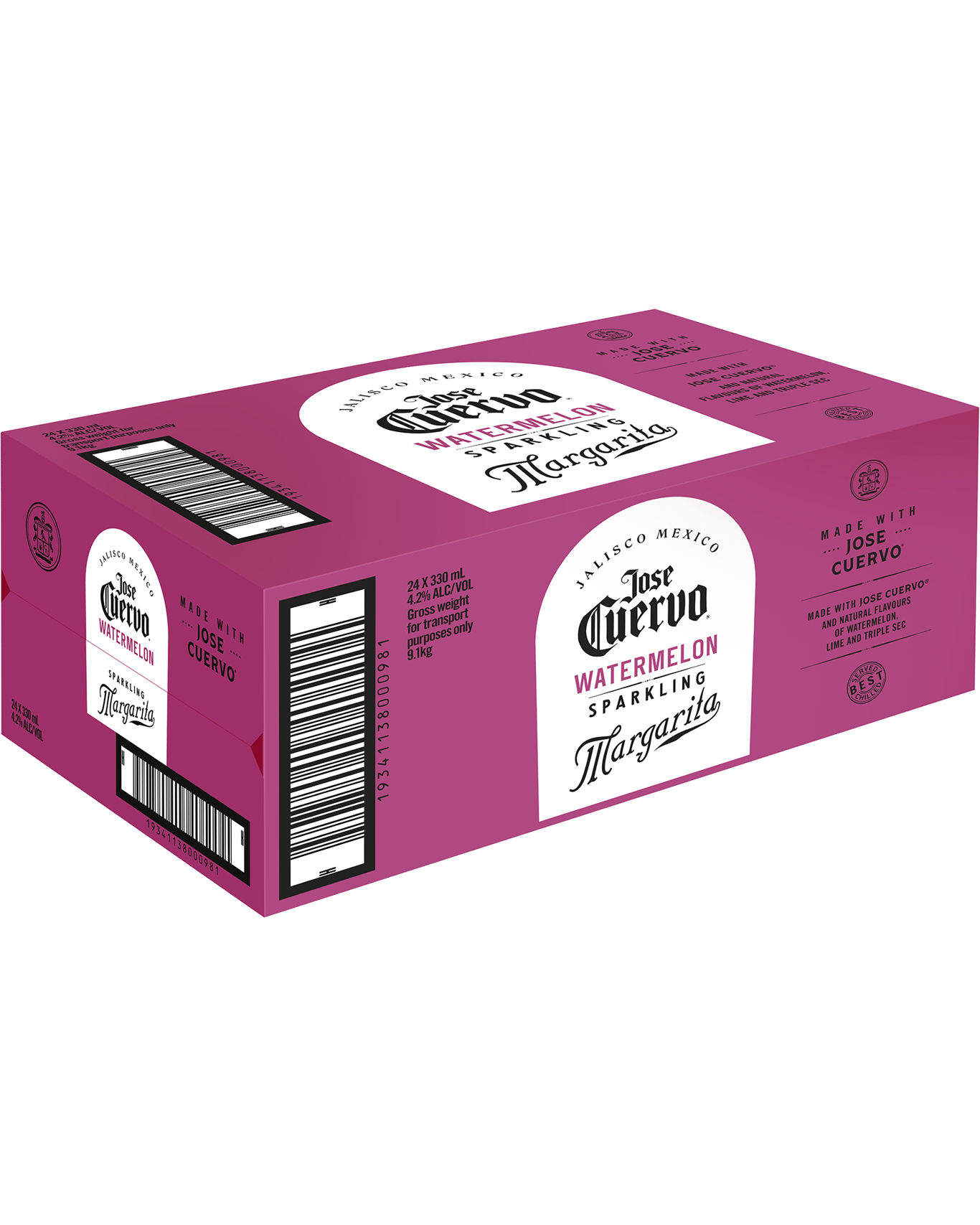 Buy Jose Cuervo Sparkling Watermelon Margarita 330ml Online (Lowest