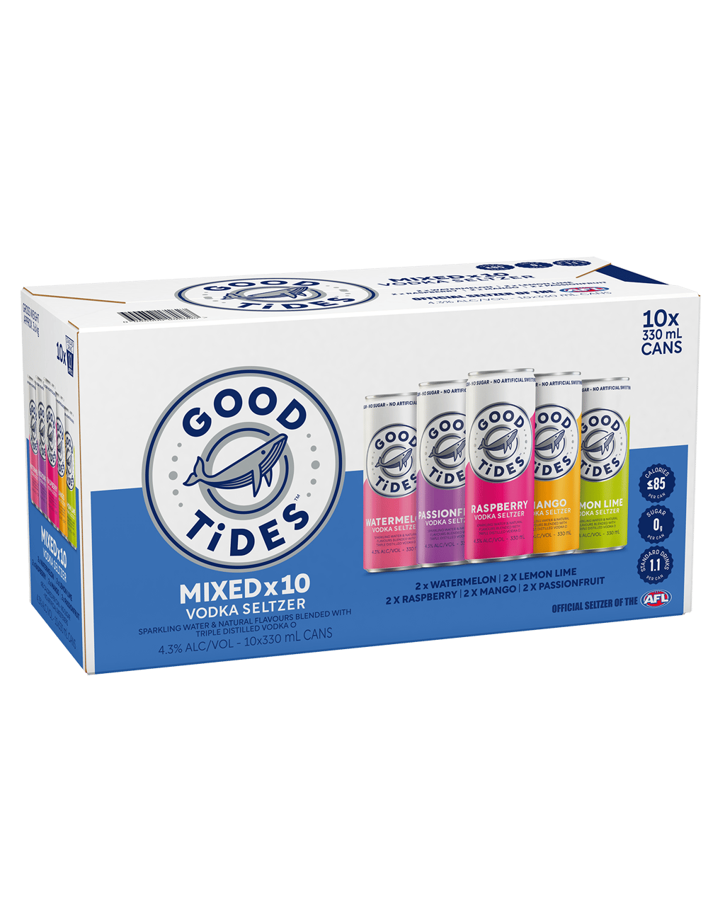 Buy Good Tides Seltzer Mixed 10pk Can 330ml Online (Low Prices) from