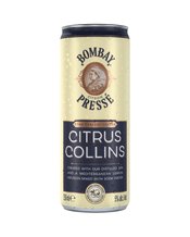  Bombay Sapphire Citrus<br>Collins Cans 250ml... 250mL The perfect Tom Collins cocktail you would expect from a bartender, expertly mixed and ready to drink, whatever the occasion. Bombay Citron Presse Citrus Collins is a refreshing, zesty, vibrant citrus flavour, featuring a blend of 100% natural Mediterranean Lemons with our signature London Dry Gin, mixed with premium soda water. It captures the zesty citrus notes of fresh lemon, perfectly balanced with the vibrant juniper notes of Bombay gin. This light, bright and uplifting drink is a nod to th