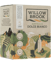  Willowbrook Dolce Bianco 5l  5L This Australian Dolce Bianco wine reveals white floral and citrus aromas. Tropical fruit flavours are balanced by a sweet and fruit uintensity. Clean acid through the middle of the palate, finishing with a delicate, sweet aftertaste.