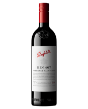 Penfolds Bin 407 Cabernet<br>Sauvignon 2020 750ML A cabernet sauvignon with an unmistakable profile. Dark fruit character with integrated oak influence offers notes of cedar and vanilla. The tannic backbone and juicy profile make this the perfect bottle for fans of cabernet sauvignon. Ideal for filet mignon or savoury mushroom dishes.