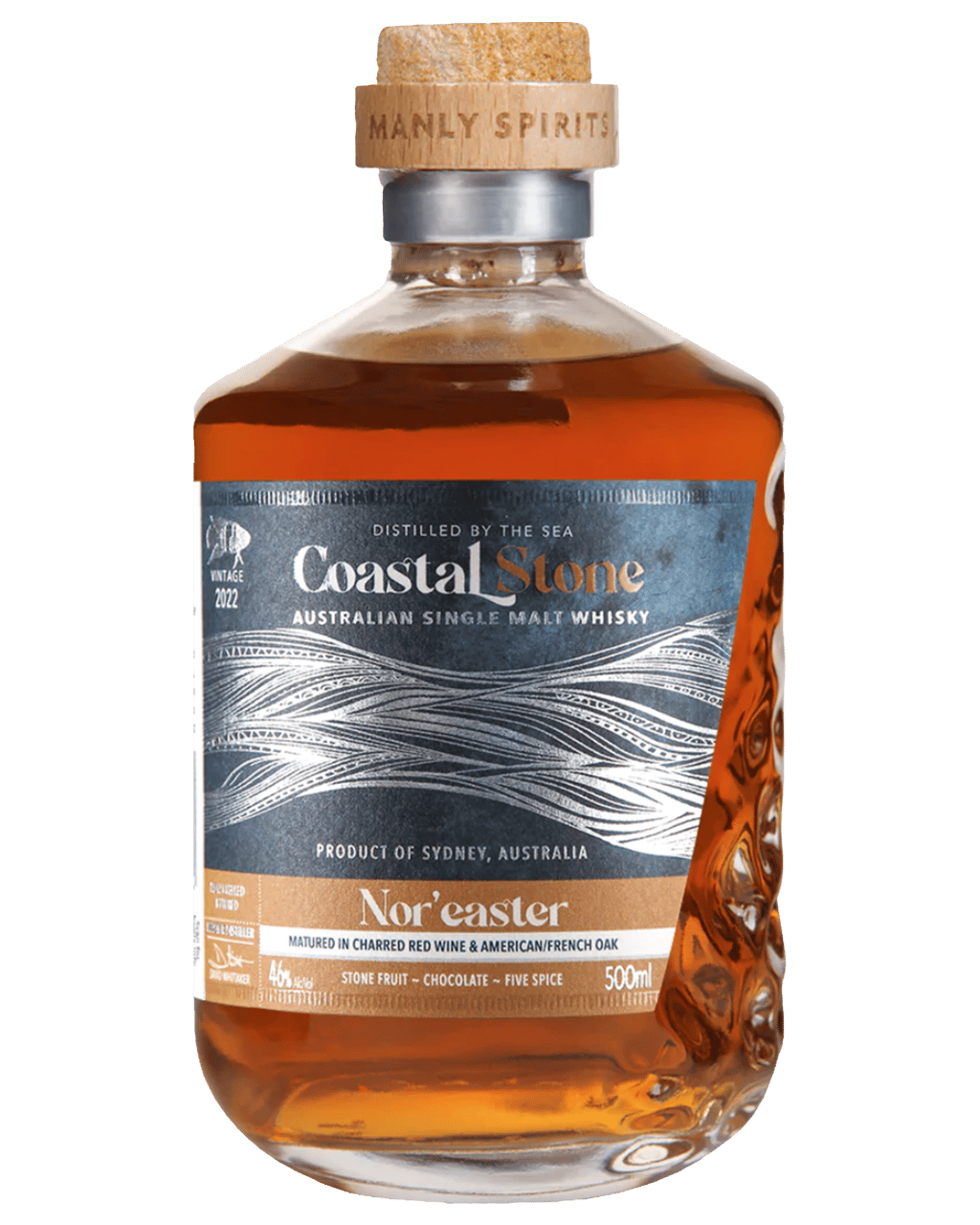 Manly Spirits Coastal Stone Nor Easter Single Malt Australian Whisky